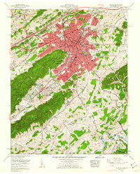 Bristol Tennessee Historical topographic map, 1:24000 scale, 7.5 X 7.5 Minute, Year 1959