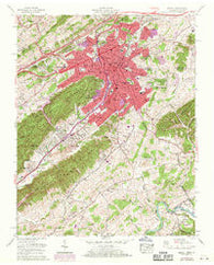 Bristol Tennessee Historical topographic map, 1:24000 scale, 7.5 X 7.5 Minute, Year 1959