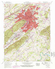 Bristol Tennessee Historical topographic map, 1:24000 scale, 7.5 X 7.5 Minute, Year 1959