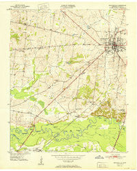 Brownsville Tennessee Historical topographic map, 1:24000 scale, 7.5 X 7.5 Minute, Year 1951