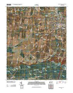 Brownsville Tennessee Historical topographic map, 1:24000 scale, 7.5 X 7.5 Minute, Year 2010