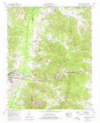 Bruceton Tennessee Historical topographic map, 1:24000 scale, 7.5 X 7.5 Minute, Year 1950