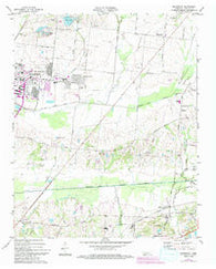 Brunswick Tennessee Historical topographic map, 1:24000 scale, 7.5 X 7.5 Minute, Year 1971
