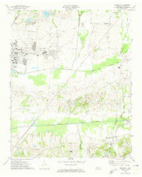 Brunswick Tennessee Historical topographic map, 1:24000 scale, 7.5 X 7.5 Minute, Year 1971