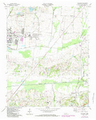 Brunswick Tennessee Historical topographic map, 1:24000 scale, 7.5 X 7.5 Minute, Year 1971