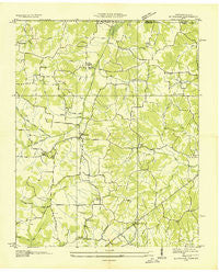 Buchanan Tennessee Historical topographic map, 1:24000 scale, 7.5 X 7.5 Minute, Year 1936