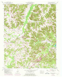 Buchanan Tennessee Historical topographic map, 1:24000 scale, 7.5 X 7.5 Minute, Year 1950