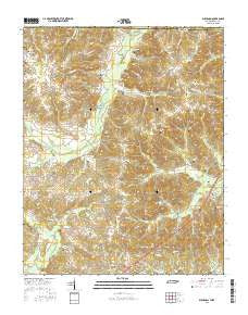 Buchanan Tennessee Current topographic map, 1:24000 scale, 7.5 X 7.5 Minute, Year 2016