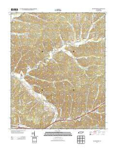 Bucksnort Tennessee Historical topographic map, 1:24000 scale, 7.5 X 7.5 Minute, Year 2013