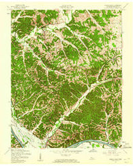 Bumpus Mills Tennessee Historical topographic map, 1:24000 scale, 7.5 X 7.5 Minute, Year 1957