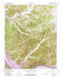 Bumpus Mills Tennessee Historical topographic map, 1:24000 scale, 7.5 X 7.5 Minute, Year 1957
