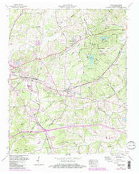 Burns Tennessee Historical topographic map, 1:24000 scale, 7.5 X 7.5 Minute, Year 1953