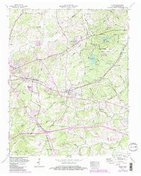 Burns Tennessee Historical topographic map, 1:24000 scale, 7.5 X 7.5 Minute, Year 1953