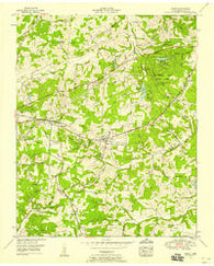 Burns Tennessee Historical topographic map, 1:24000 scale, 7.5 X 7.5 Minute, Year 1953