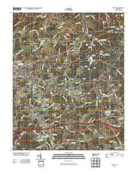 Burns Tennessee Historical topographic map, 1:24000 scale, 7.5 X 7.5 Minute, Year 2010