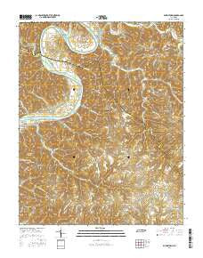 Burristown Tennessee Current topographic map, 1:24000 scale, 7.5 X 7.5 Minute, Year 2016