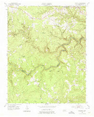 Burrville Tennessee Historical topographic map, 1:24000 scale, 7.5 X 7.5 Minute, Year 1954