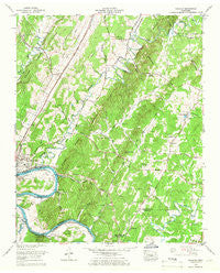 Calhoun Tennessee Historical topographic map, 1:24000 scale, 7.5 X 7.5 Minute, Year 1964