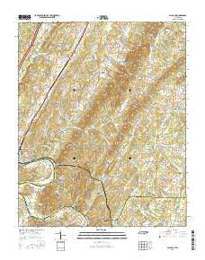 Calhoun Tennessee Current topographic map, 1:24000 scale, 7.5 X 7.5 Minute, Year 2016