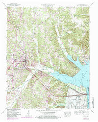 Camden Tennessee Historical topographic map, 1:24000 scale, 7.5 X 7.5 Minute, Year 1950