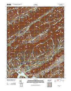 Camelot Tennessee Historical topographic map, 1:24000 scale, 7.5 X 7.5 Minute, Year 2010