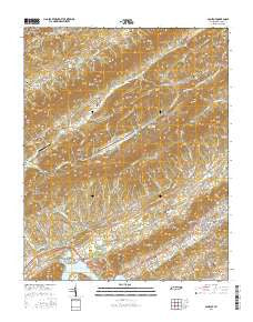 Camelot Tennessee Current topographic map, 1:24000 scale, 7.5 X 7.5 Minute, Year 2016
