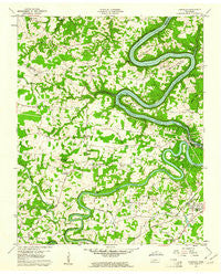 Campaign Tennessee Historical topographic map, 1:24000 scale, 7.5 X 7.5 Minute, Year 1960