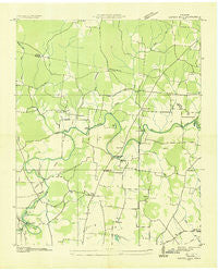 Capitol Hill Tennessee Historical topographic map, 1:24000 scale, 7.5 X 7.5 Minute, Year 1936