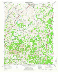 Carters Creek Tennessee Historical topographic map, 1:24000 scale, 7.5 X 7.5 Minute, Year 1965