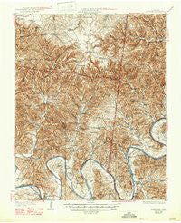 Carthage Tennessee Historical topographic map, 1:62500 scale, 15 X 15 Minute, Year 1932