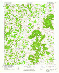 Cassville Tennessee Historical topographic map, 1:24000 scale, 7.5 X 7.5 Minute, Year 1960