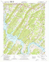 Cave Creek Tennessee Historical topographic map, 1:24000 scale, 7.5 X 7.5 Minute, Year 1968