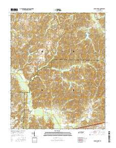 Cedar Grove Tennessee Current topographic map, 1:24000 scale, 7.5 X 7.5 Minute, Year 2016