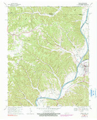 Celina Tennessee Historical topographic map, 1:24000 scale, 7.5 X 7.5 Minute, Year 1968