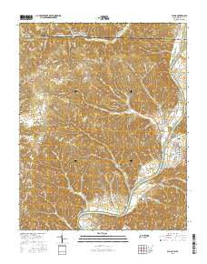 Celina Tennessee Current topographic map, 1:24000 scale, 7.5 X 7.5 Minute, Year 2016