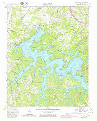 Center Hill Dam Tennessee Historical topographic map, 1:24000 scale, 7.5 X 7.5 Minute, Year 1962