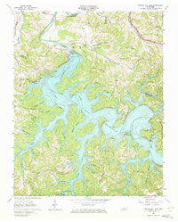 Center Hill Dam Tennessee Historical topographic map, 1:24000 scale, 7.5 X 7.5 Minute, Year 1962