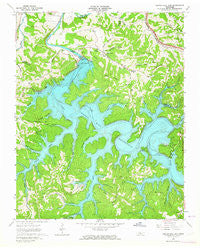Center Hill Dam Tennessee Historical topographic map, 1:24000 scale, 7.5 X 7.5 Minute, Year 1962