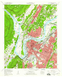 Chattanooga Tennessee Historical topographic map, 1:24000 scale, 7.5 X 7.5 Minute, Year 1958