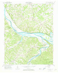 Cheatham Dam Tennessee Historical topographic map, 1:24000 scale, 7.5 X 7.5 Minute, Year 1957