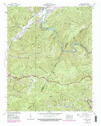 Chestoa Tennessee Historical topographic map, 1:24000 scale, 7.5 X 7.5 Minute, Year 1939
