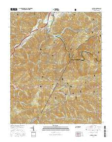 Chestoa Tennessee Current topographic map, 1:24000 scale, 7.5 X 7.5 Minute, Year 2016
