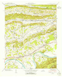 Church Hill Tennessee Historical topographic map, 1:24000 scale, 7.5 X 7.5 Minute, Year 1939
