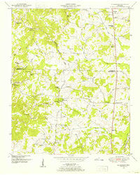 Clarksburg Tennessee Historical topographic map, 1:24000 scale, 7.5 X 7.5 Minute, Year 1950