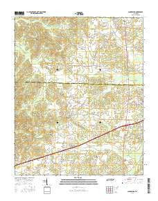 Clarksburg Tennessee Current topographic map, 1:24000 scale, 7.5 X 7.5 Minute, Year 2016