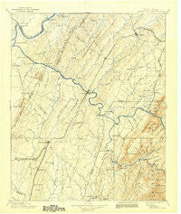 Cleveland Tennessee Historical topographic map, 1:125000 scale, 30 X 30 Minute, Year 1901