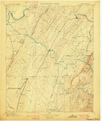 Cleveland Tennessee Historical topographic map, 1:125000 scale, 30 X 30 Minute, Year 1901