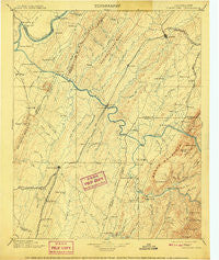 Cleveland Tennessee Historical topographic map, 1:125000 scale, 30 X 30 Minute, Year 1901