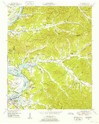 Clifton Tennessee Historical topographic map, 1:24000 scale, 7.5 X 7.5 Minute, Year 1949