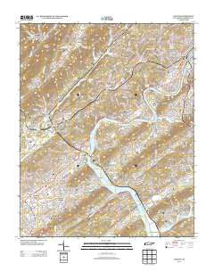 Clinton Tennessee Historical topographic map, 1:24000 scale, 7.5 X 7.5 Minute, Year 2013